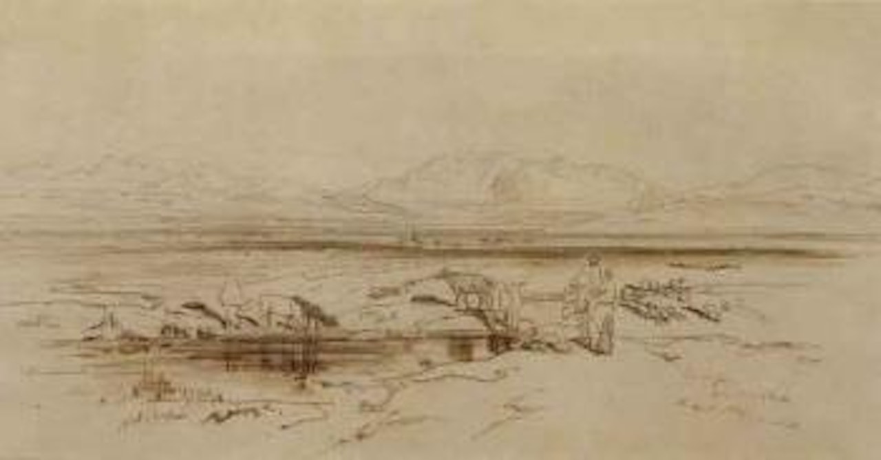 Mount Parnassus from near Thebes by Edward Lear