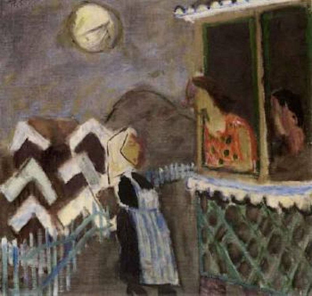 Having a chat, Kyrkesund by Ragnar Sandberg