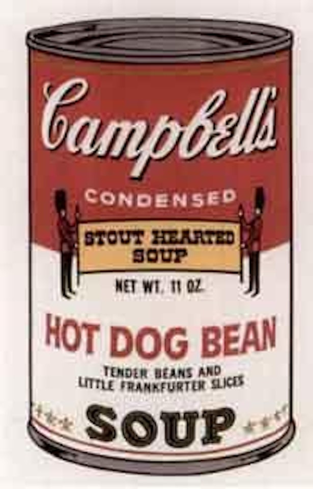 Hot dog bean soup by Andy Warhol