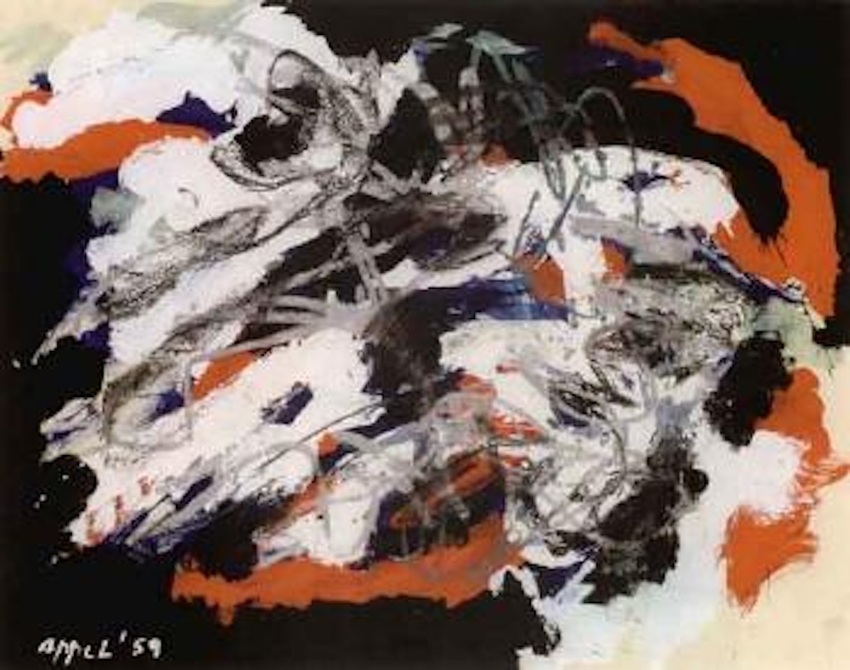 Two heads in the world by Karel Appel
