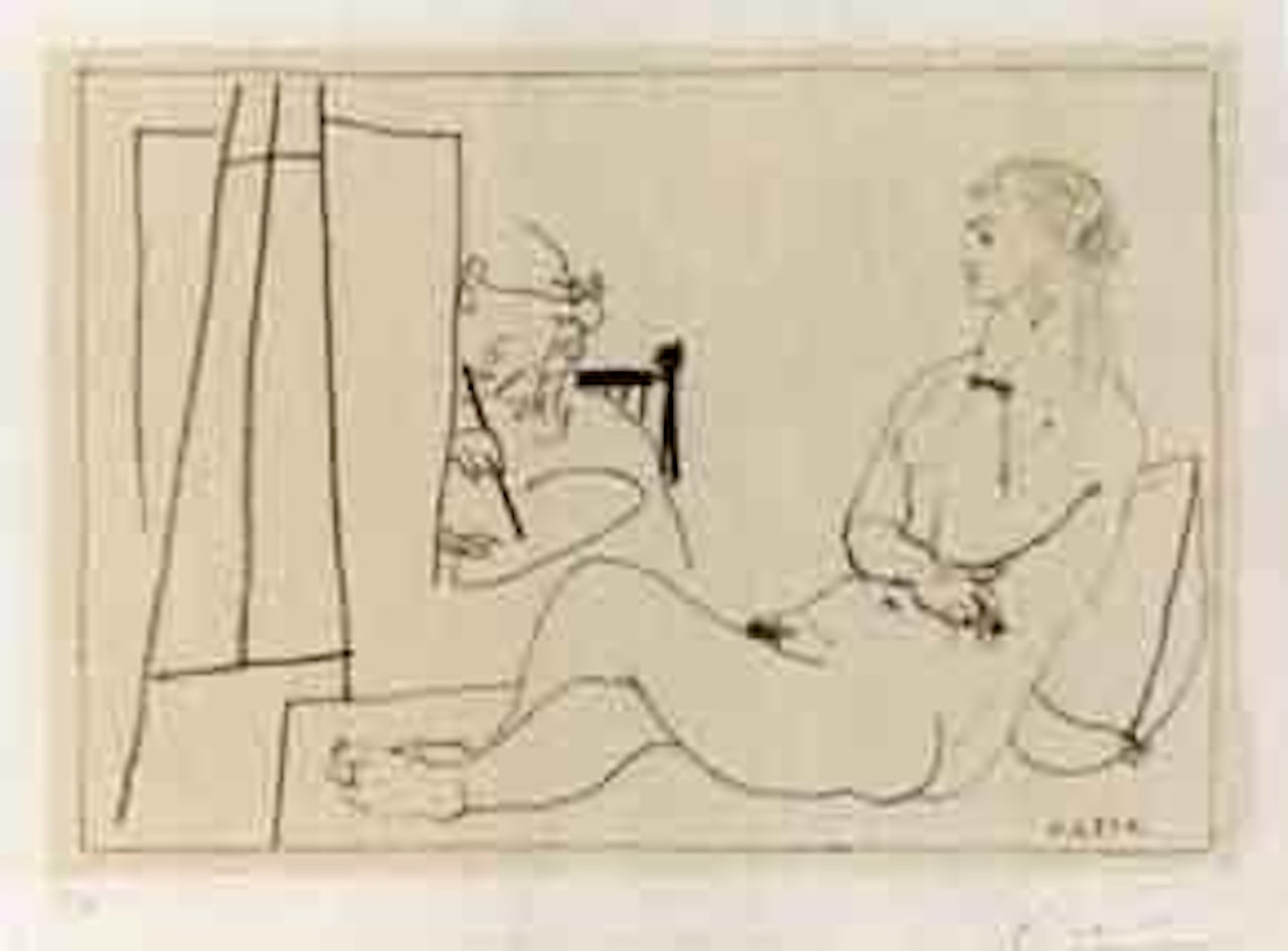 Le modele etendue by Pablo Picasso