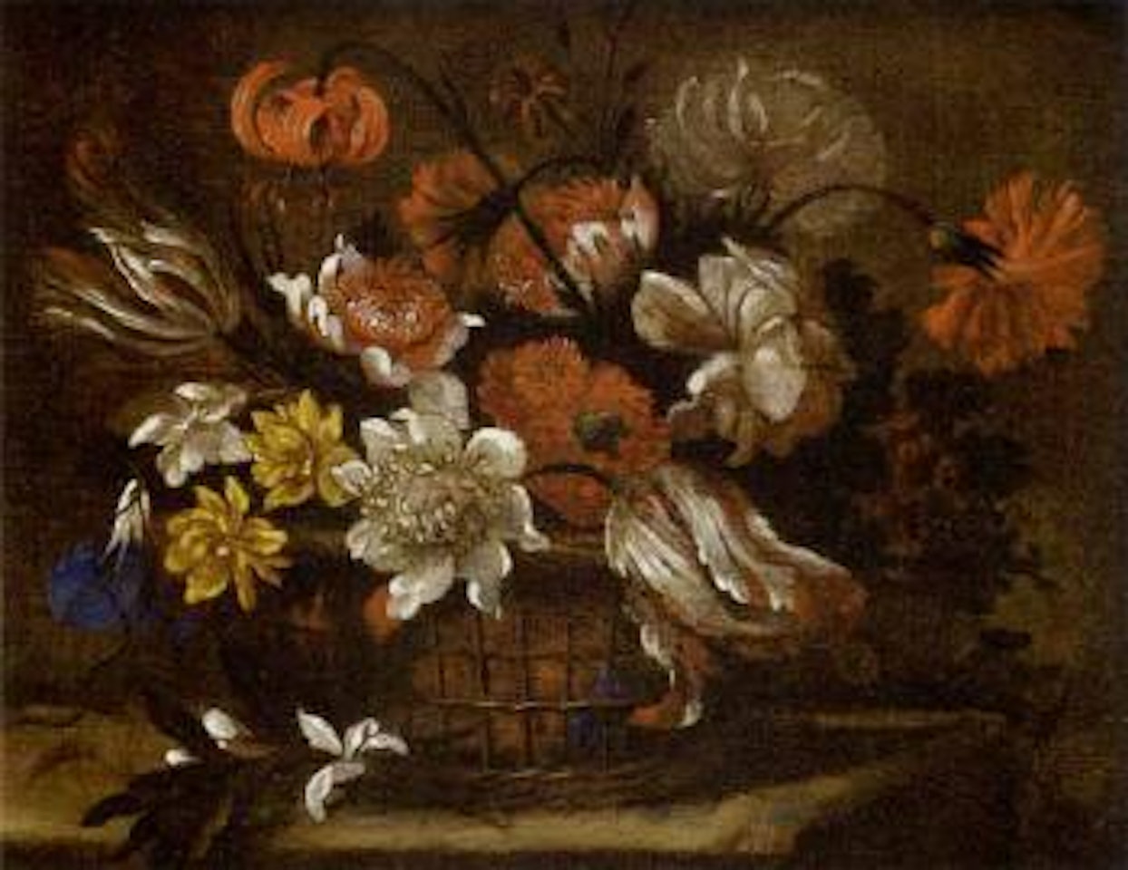 Basket of flowers by Juan de Arellano