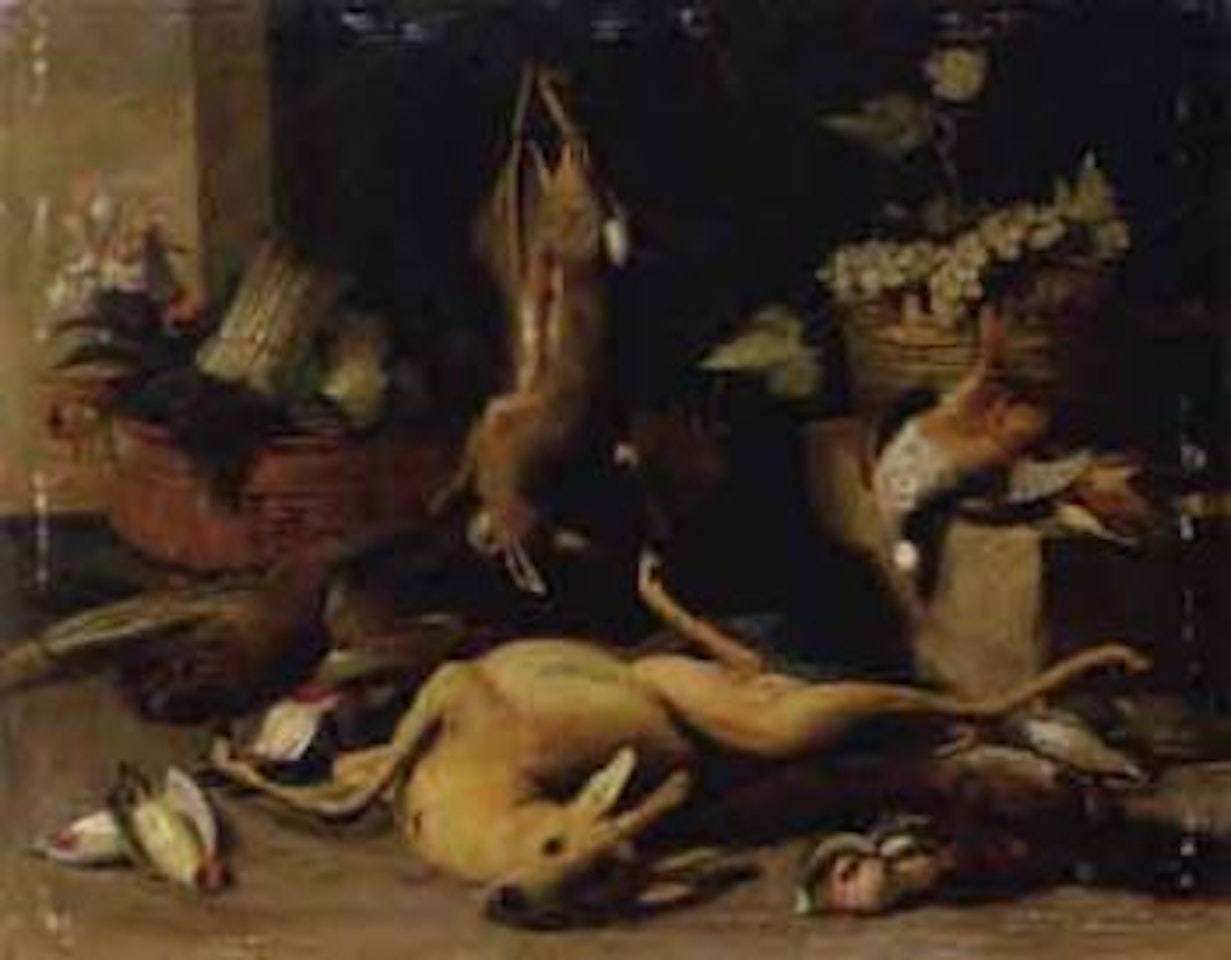 Nature morte au trophee de chasse by Jan Van Kessel The Elder