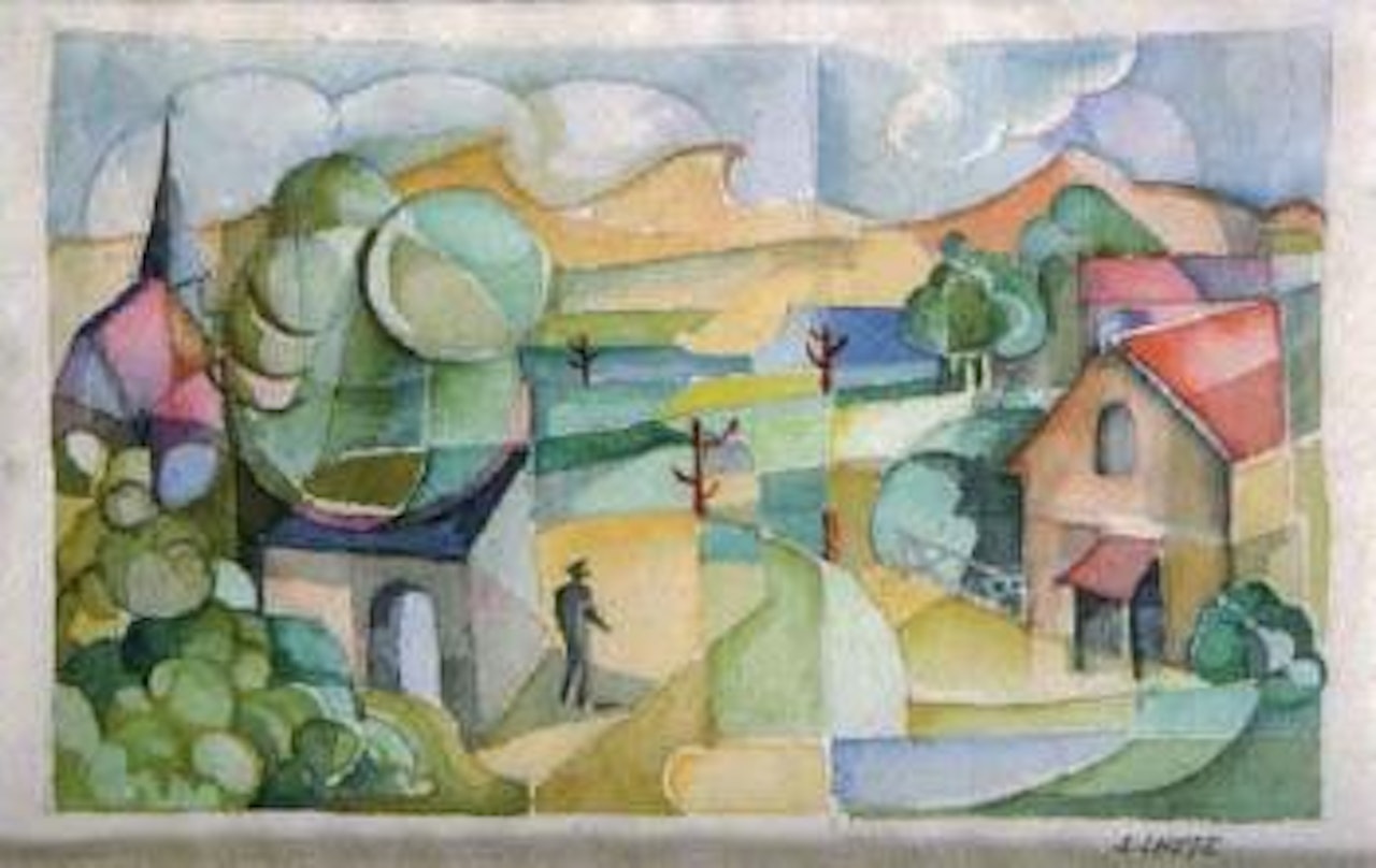 Vue de village anime by André Lhote