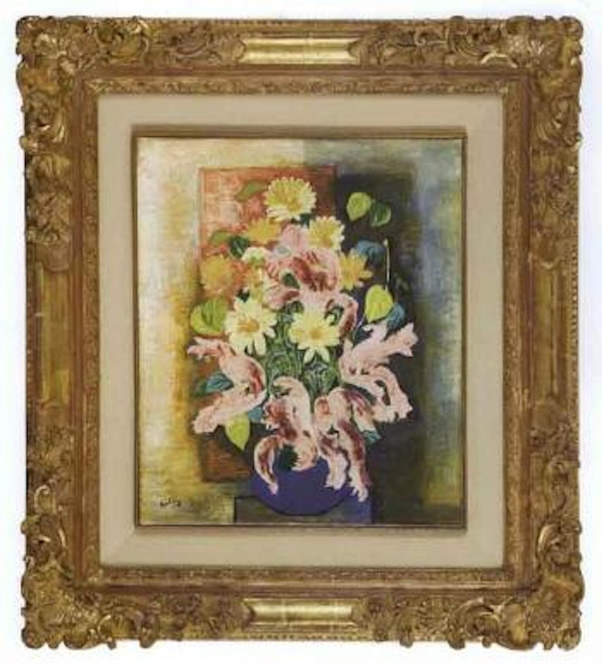 Pink lilies by Moïse Kisling