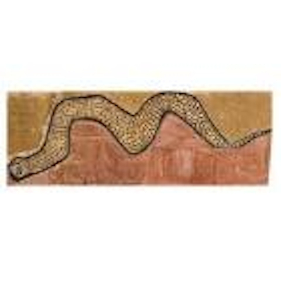 Numaruny rainbow snake by Rover Thomas
