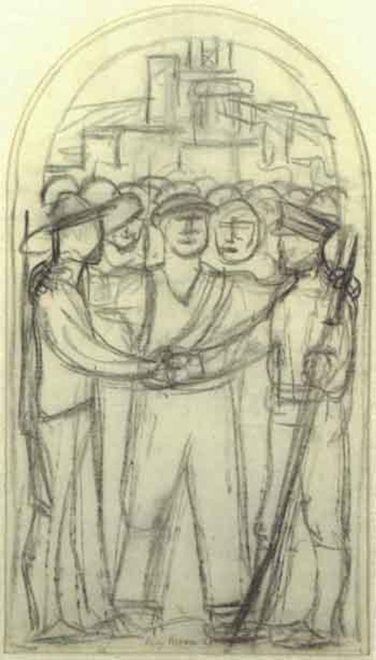 Study for a mural by Diego Rivera