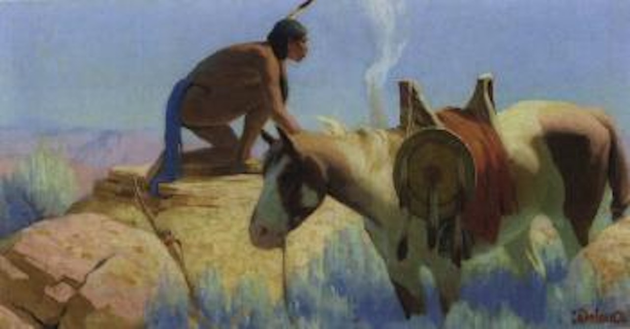 Smoke signal by Gerard Curtis Delano