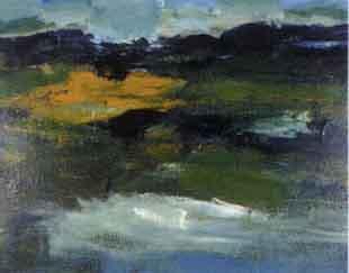 Untitled landscape by Michael Smither