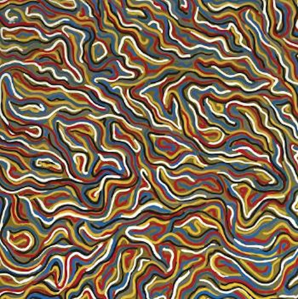 Squiggly brushstrokes by Sol LeWitt