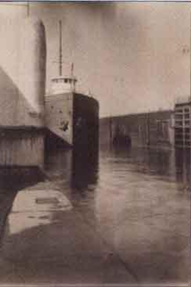 Docked ship by Margaret Bourke-White