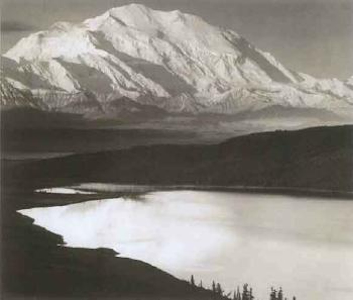 Mt. McKinley and Wonder Lake, Alaska by Ansel Adams