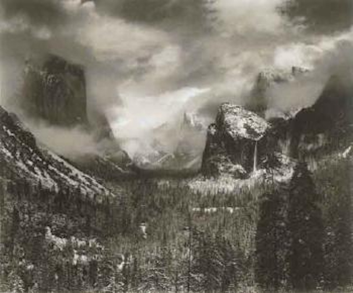 Clearing winter stroms, Yosemite National Park, California by Ansel Adams