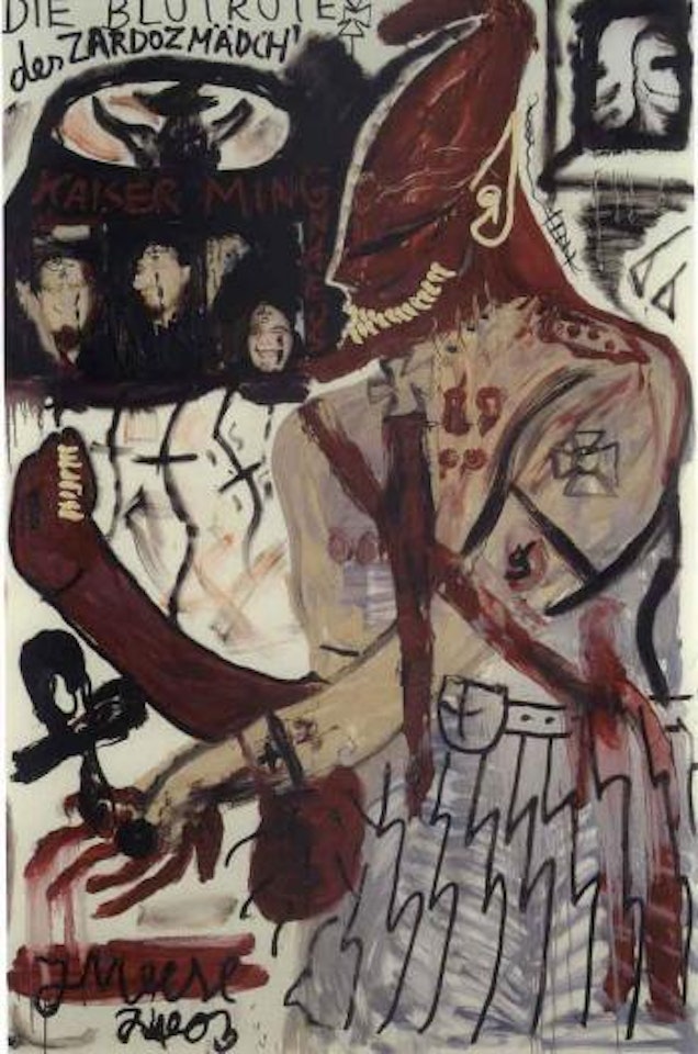 Der suppenharao schweinchen Dick Dickelsen samt hahnchen pimmel dwirn by Jonathan Meese
