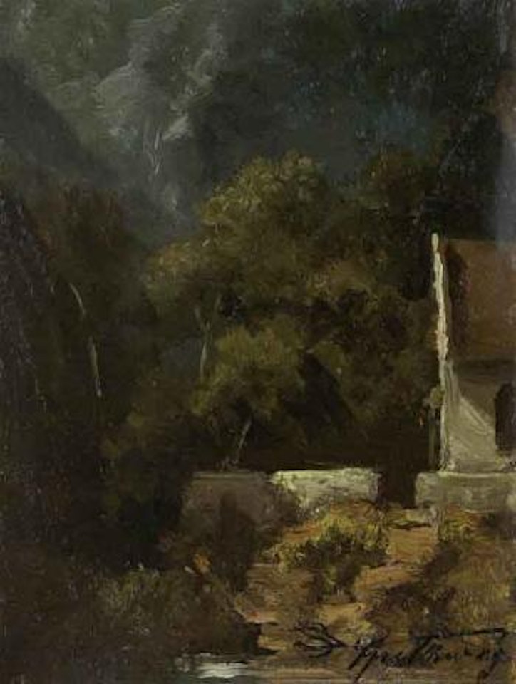 Chapel in a forest by Carl Spitzweg