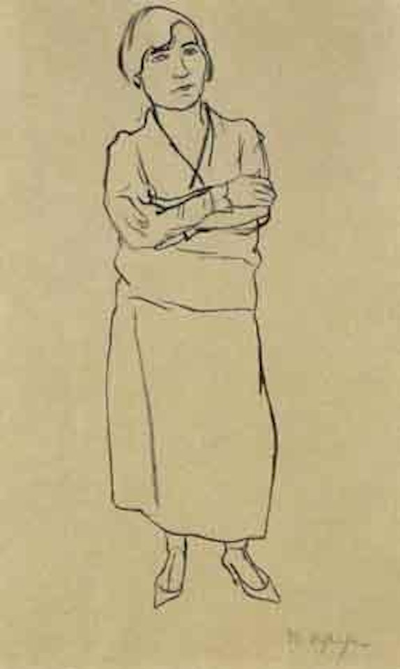 Standing woman by Rudolf Schlichter