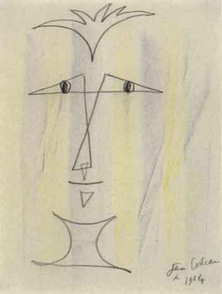 Head of a youth by Jean Cocteau