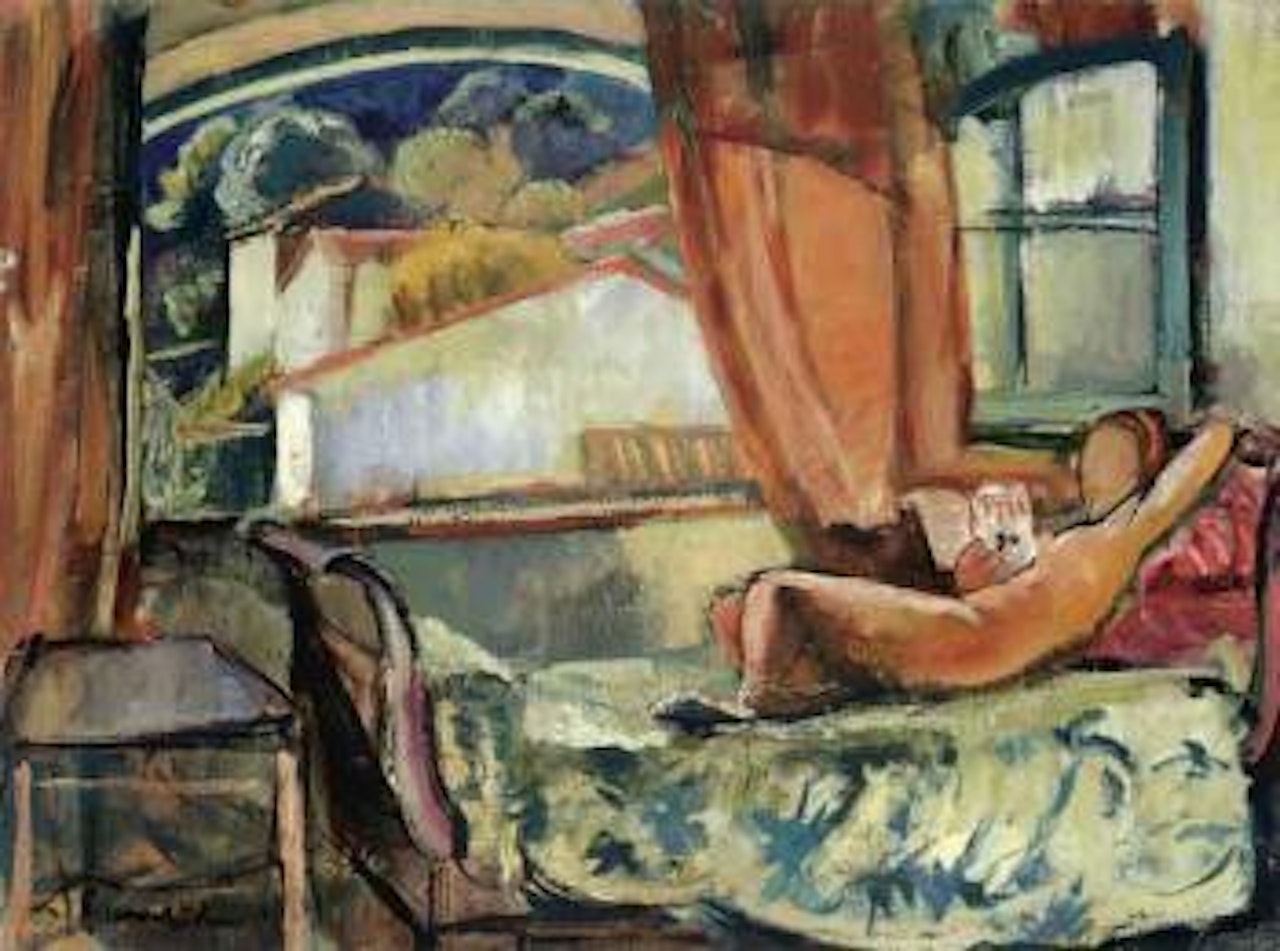 Nu allonge devant la fenetre by Willy Eisenschitz