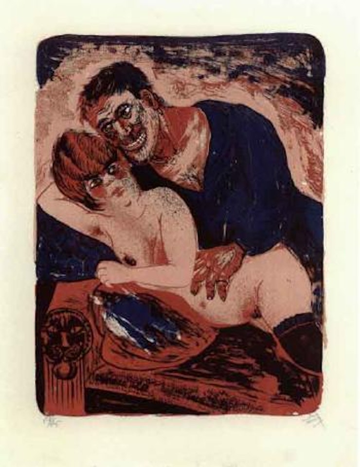 Sailor with a female nude by Otto Dix