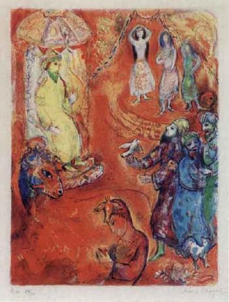 Now the king loved science and geometry by Marc Chagall