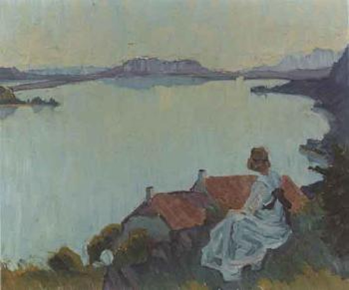 Summer landscape, Bielersee, near Kapf by Ernst Geiger