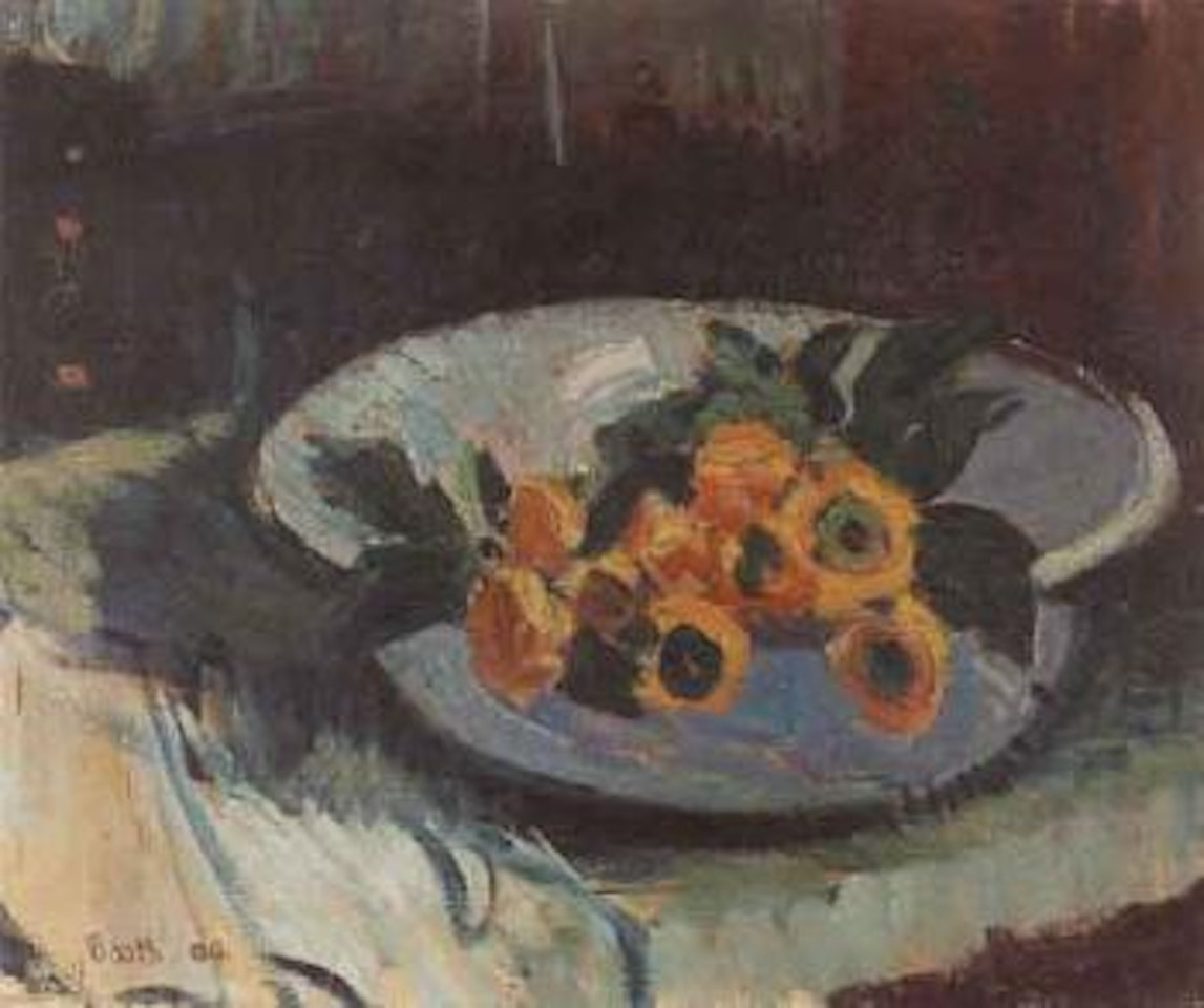 Flowers in a bowl by Paul Basilius Barth