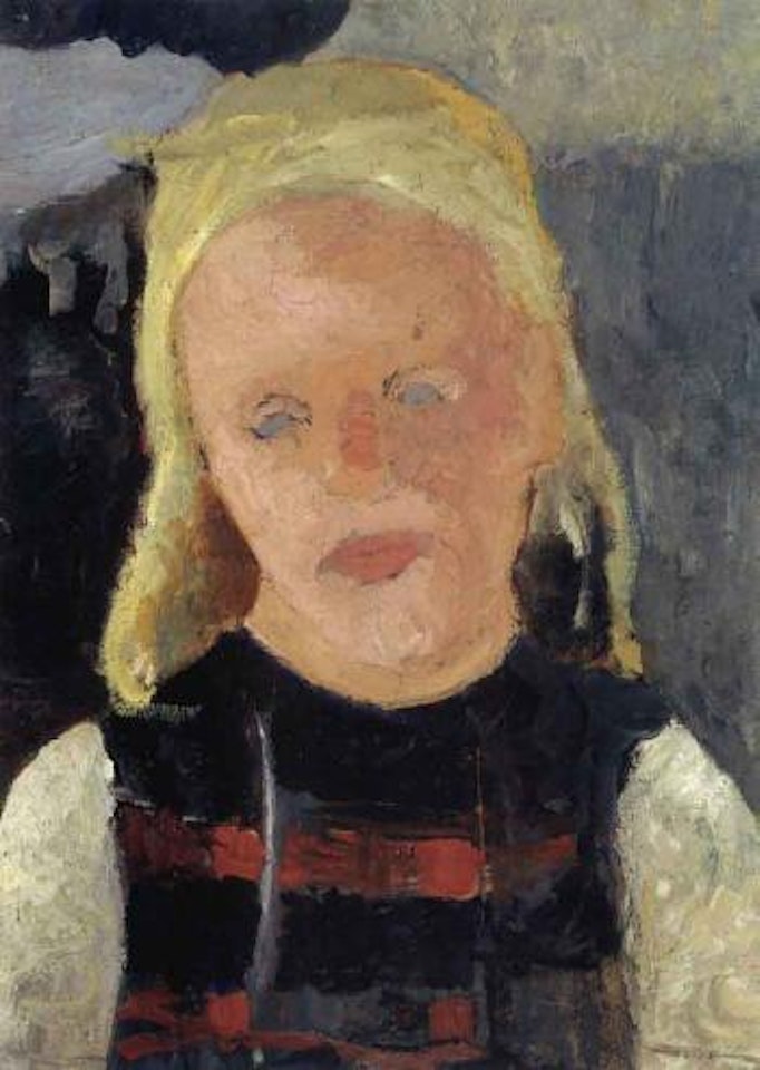 Portrait of a young girl by Paula Modersohn-Becker