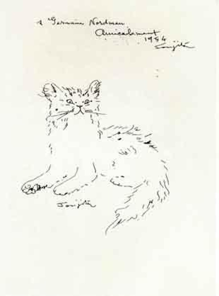 Cat by Leonard Tsuguharu Foujita