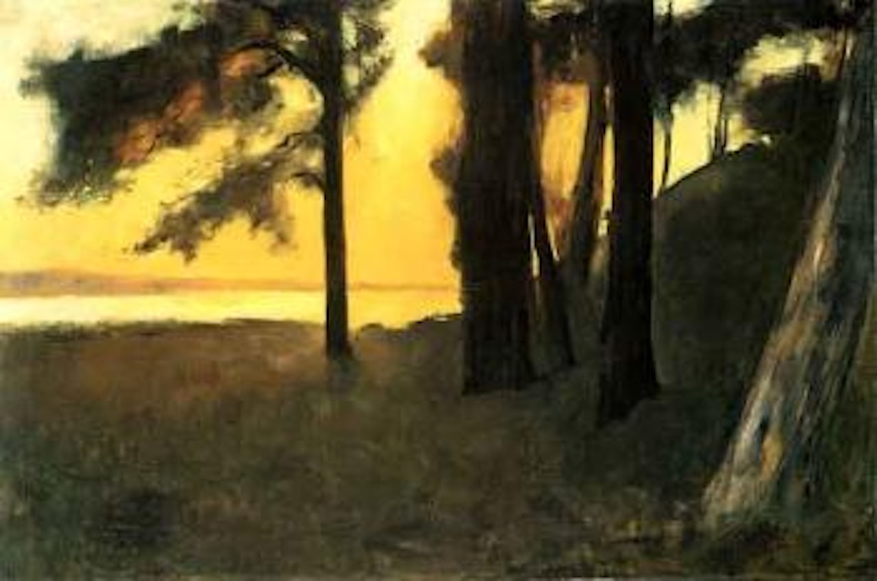 Sunset, Grunewaldsee by Lesser Ury