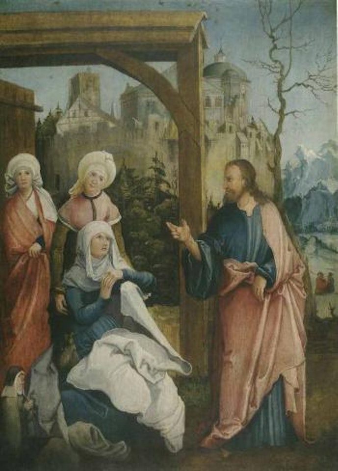 Christ's Farewell to his Mother by German School