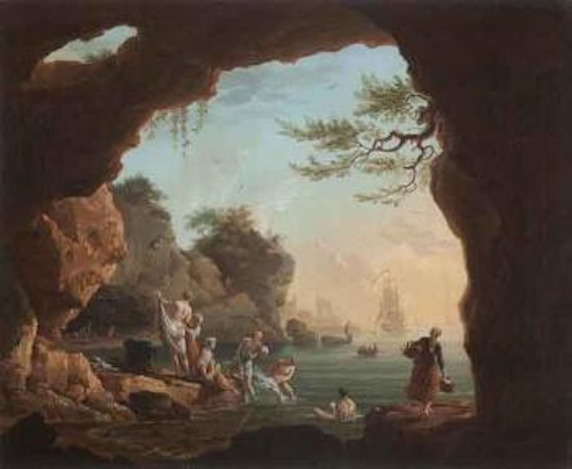 Les baigneuses by Claude Joseph Vernet