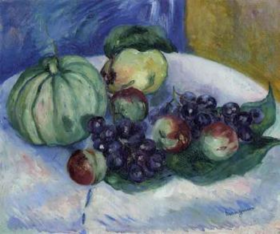 Peches, raisins et melon by Henri Manguin