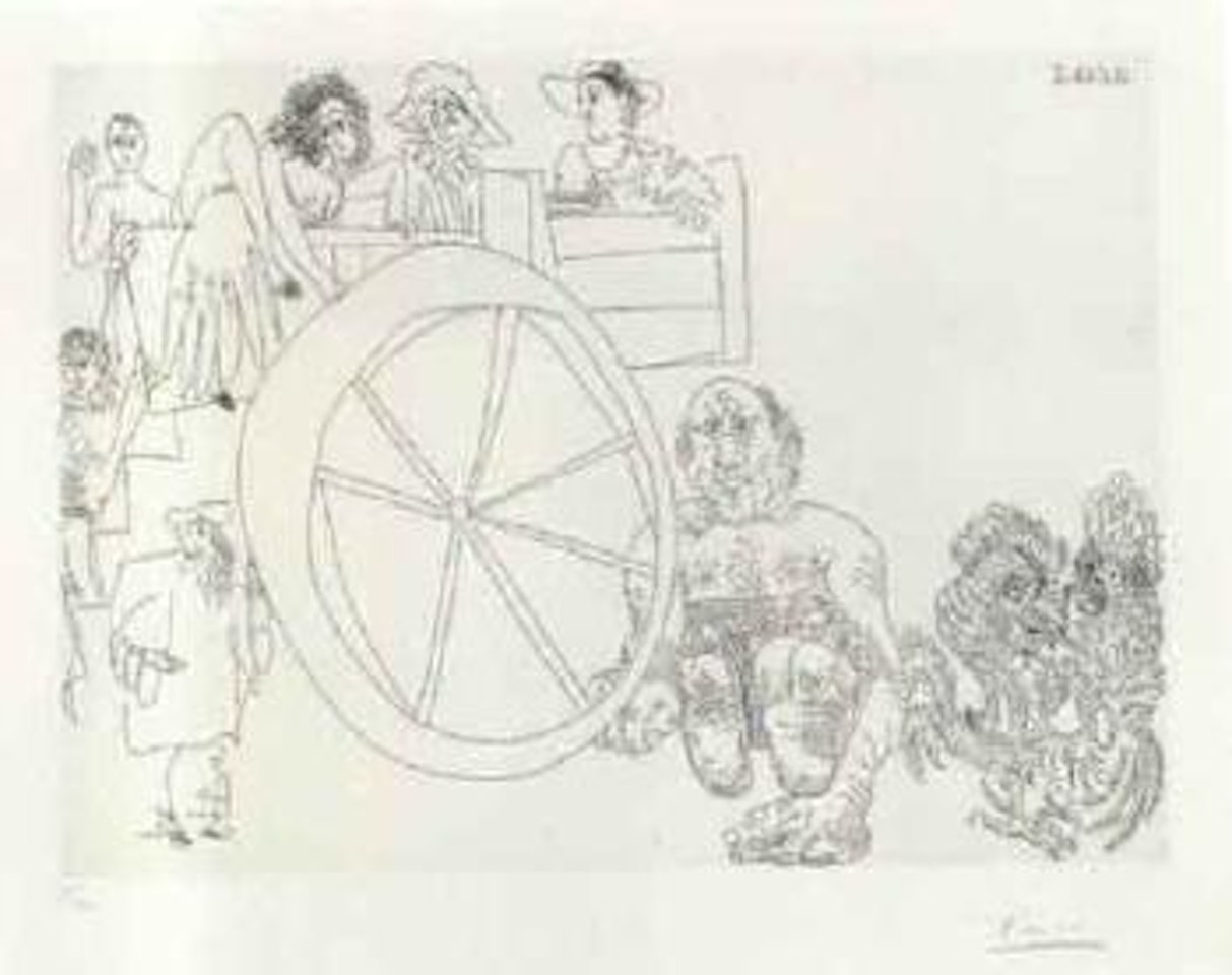 Comediens ambulantes by Pablo Picasso