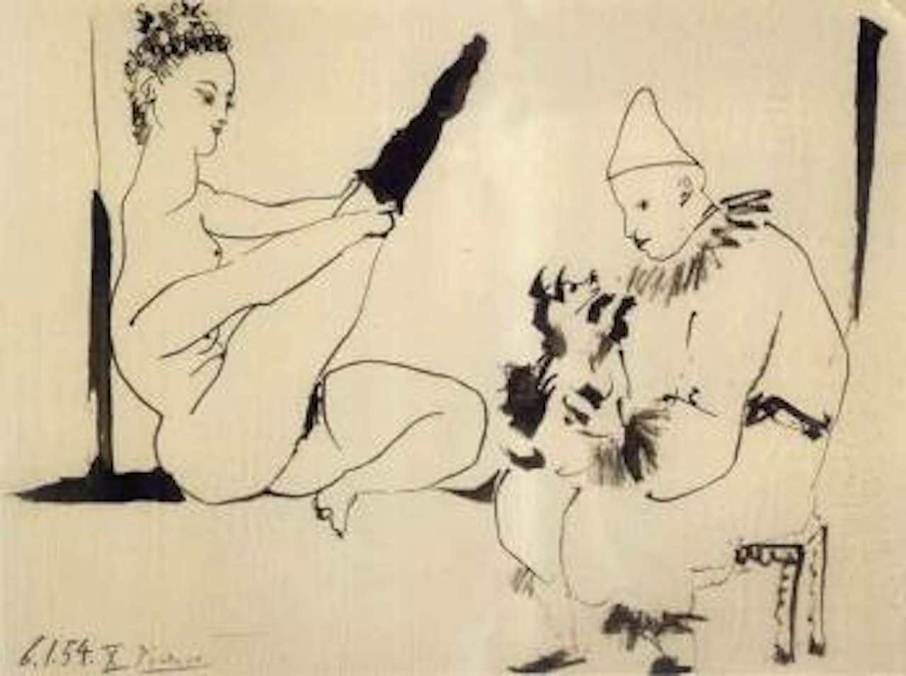 Les gens du cirque by Pablo Picasso