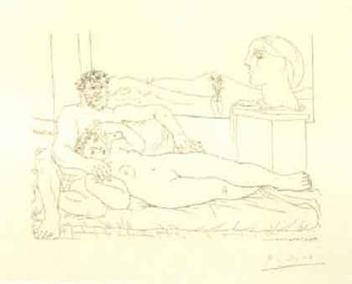 Le repos du sculpteur II by Pablo Picasso