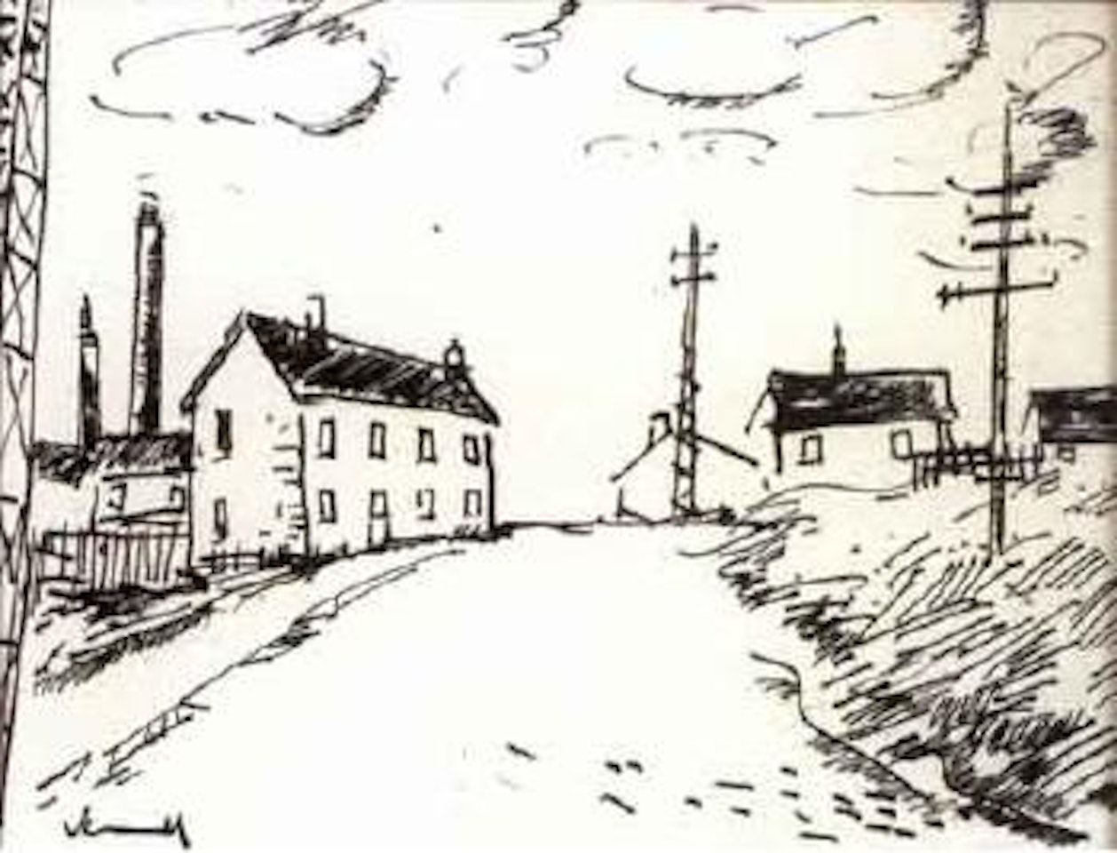 Rue de Beaumont sur Oise by Maurice de Vlaminck