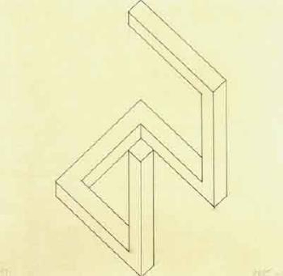 Etude pour open cube by Sol LeWitt
