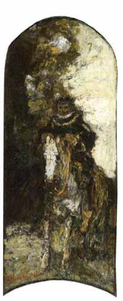 Le cavalier by Adolphe Monticelli