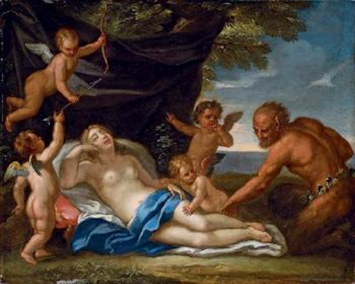 Jupiter and Antiope by Attributed to Carlo Maratta