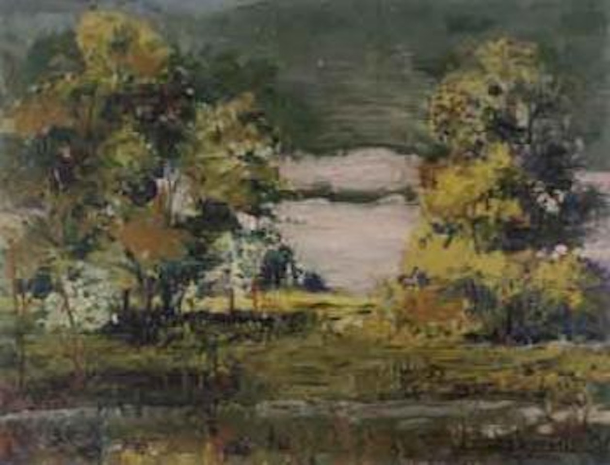 Summer landscape by Willard Leroy Metcalf