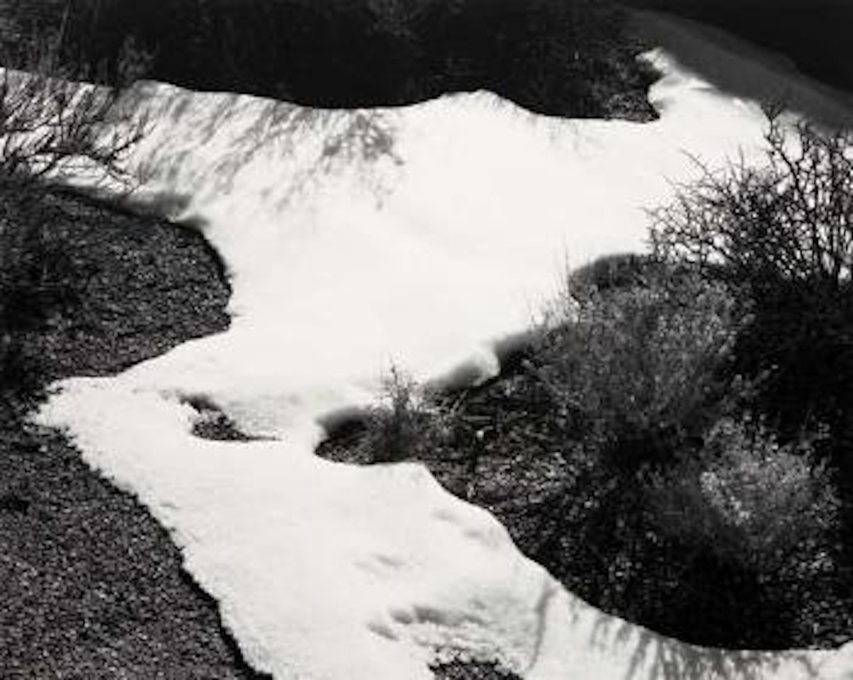 Snowbank, Owens Valley by Ansel Adams
