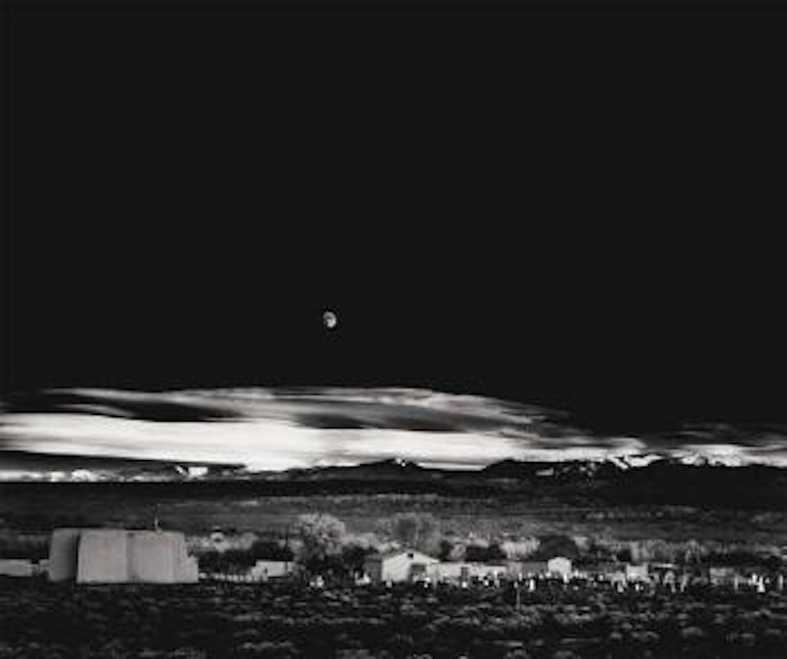 Moonrise over Hernandez, New Mexico by Ansel Adams