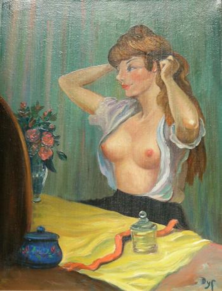 Claudine a sa toilette by Marcel Dyf
