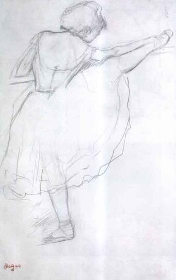 Danseuse a la barre by Edgar Degas