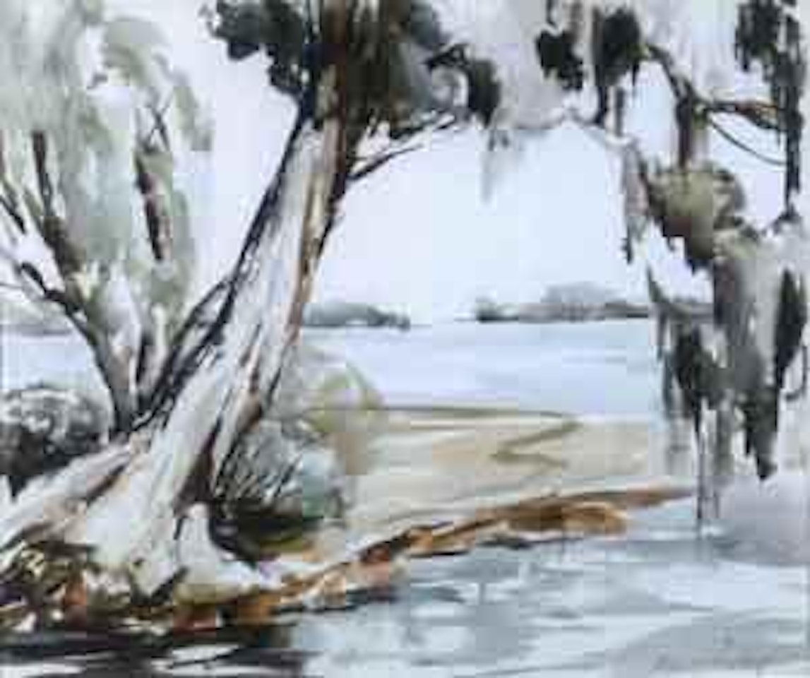 Carolina low country with oaks by Alfred Hutty
