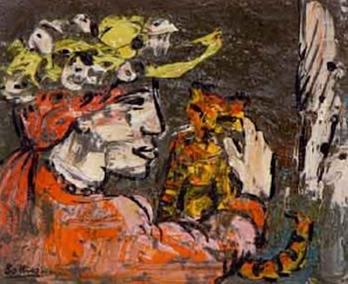 Feline friend by Walter Battiss