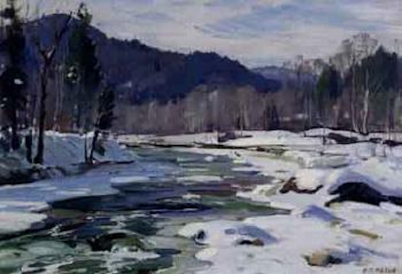 Wardsboro stream by Aldro Thompson Hibbard