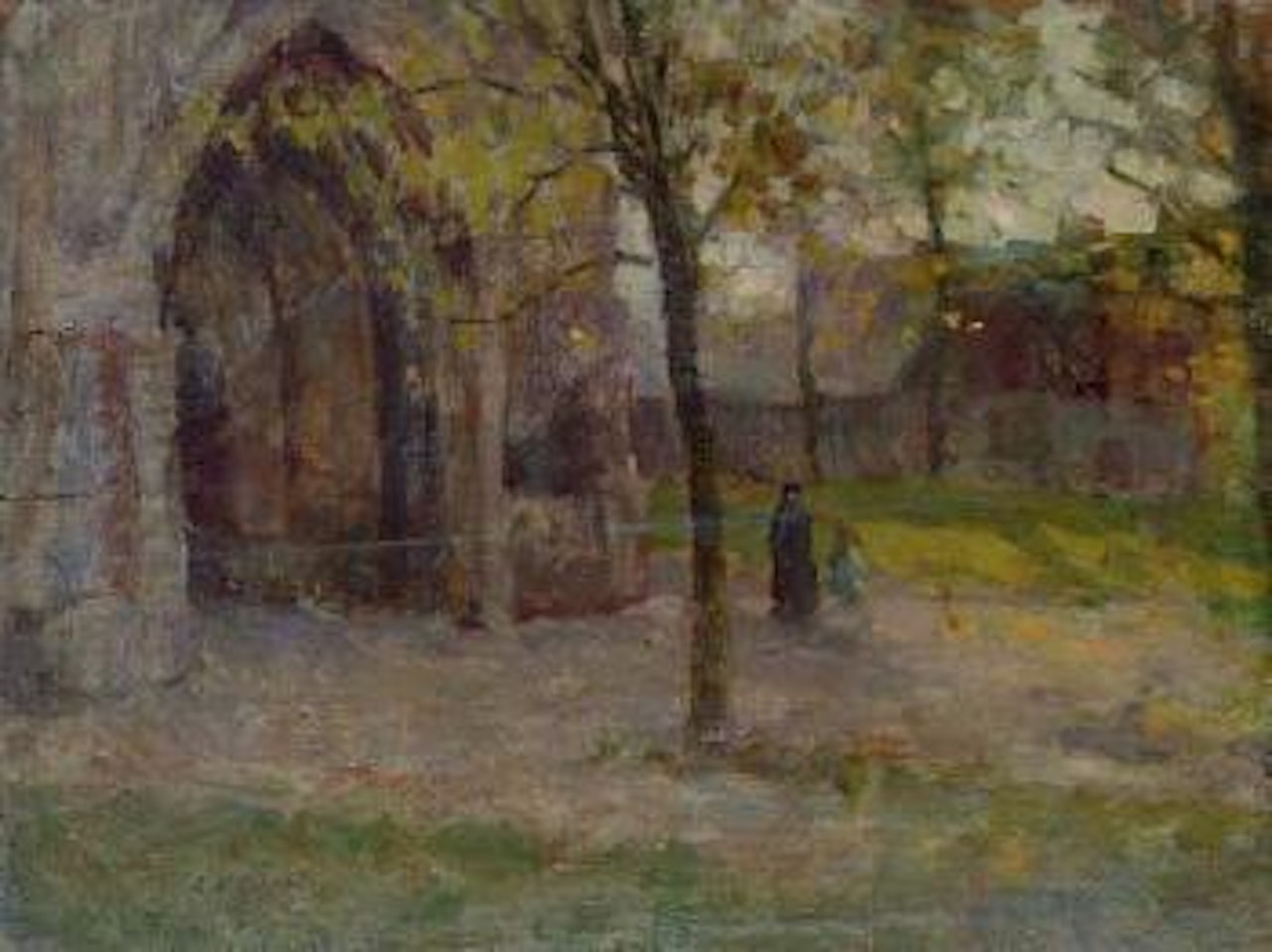 L'église, Nieuport by Henri Le Sidaner