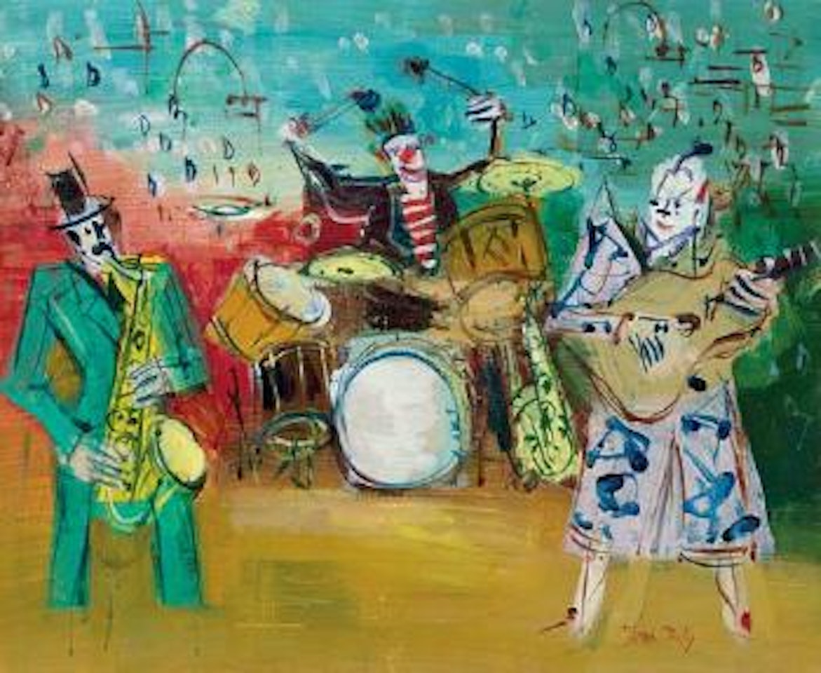 Clowns musiciens by Jean Dufy