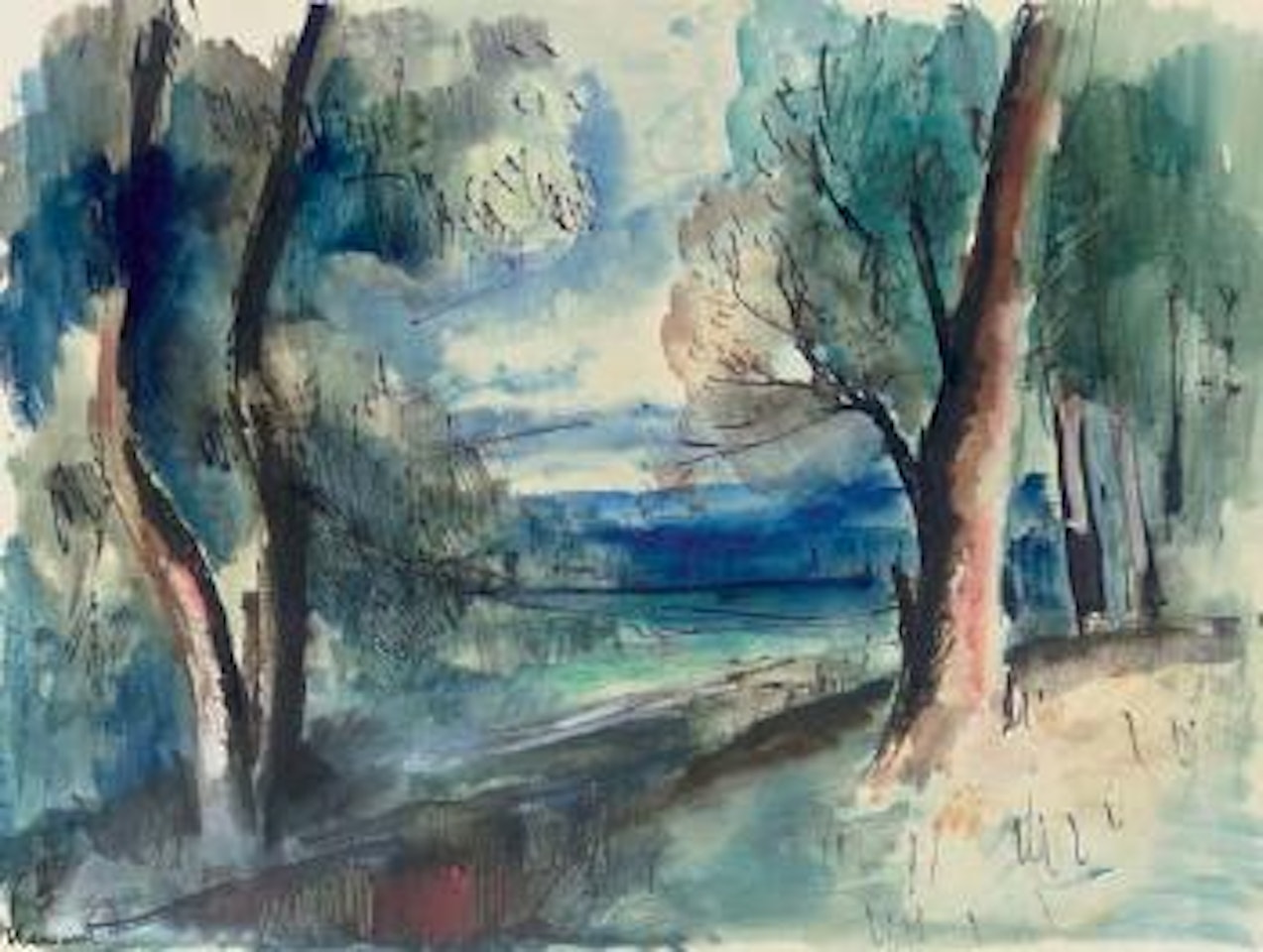 Le moulin by Maurice de Vlaminck